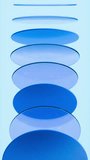 Abstract futuristic business technology background with circle glass gradient shapes. 4k seamless loop animation. - Powered by Shutterstock - Get 15% off with code: PIKWIZARD15