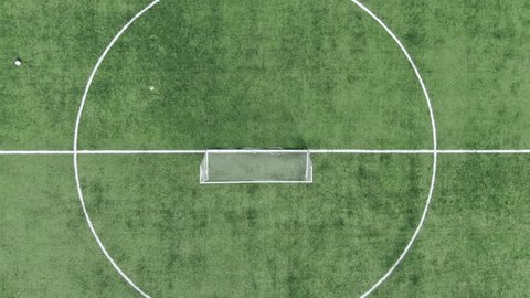 Drone Ascending Vertically Rotating above Stadium