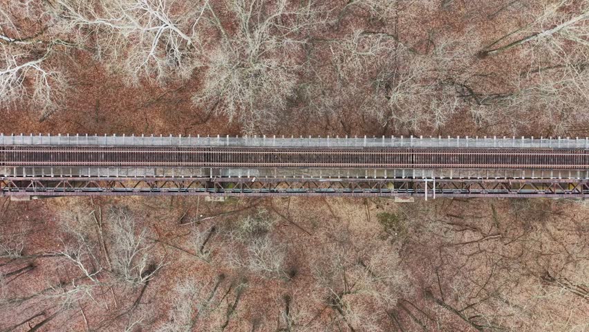 Aerial view featuring the CSX Susquehanna River bridge crossing the Susquehanna River and Garrett Island in Maryland