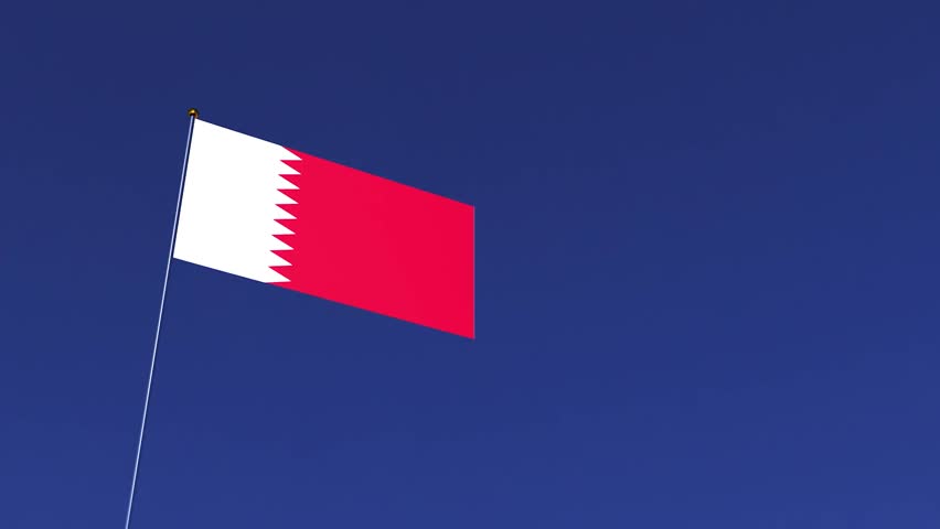 qatar flag national waving blue sky background wallpaper copy space qatar national country copy space independence iraniran vs us usa america nuclear crude oil lng gas diesel conflict qatar crisis 