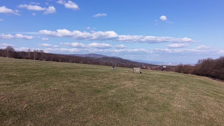 Flying over the field after 180.