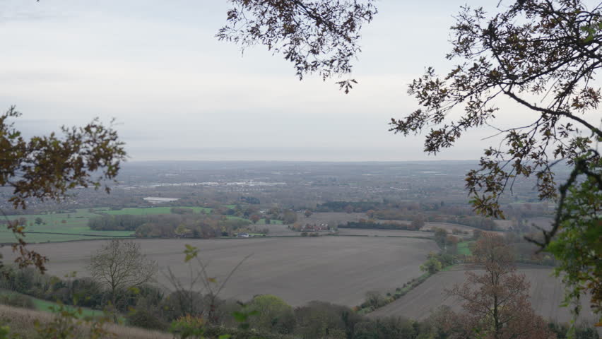 Kent, UK, 11-10-2023: Scenic views from Holly Hill Wood, Kent, UK 