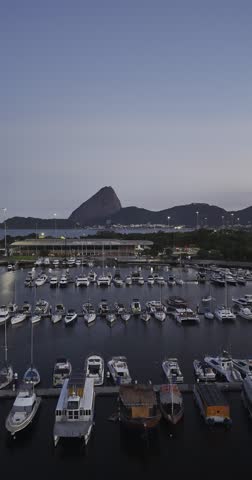 Marina da Gloria with sugar loaf background in Rio de Janeiro