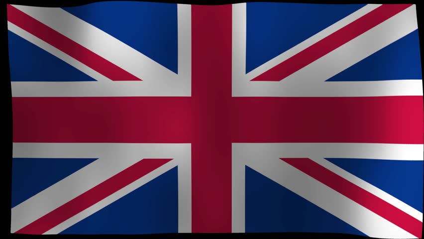 This 4K video captures the Union Jack, the national flag of the United Kingdom. The visual documents the red cross of Saint George, the white saltire of Saint Andrew, and the red saltire of Saint Patrick. The composition illustrates a waving textile texture, documenting national heraldry and vexillology for history, politics, and editorial media.