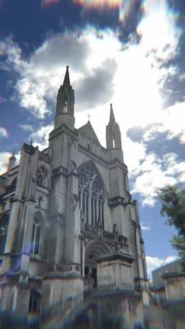 DUNEDIN, NEW ZEALAND - MARCH 22, 2026: A hyperlapse loop of St Paul