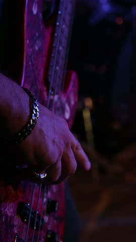 Close-up of a musician