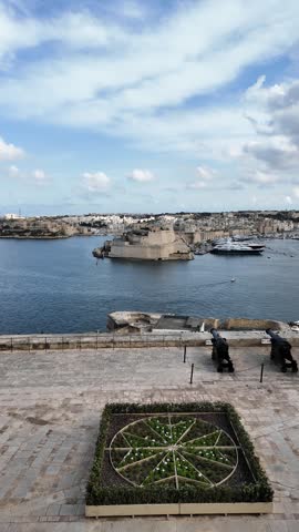 The Saluting Battery at Valletta Waterfront in Malta