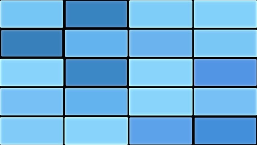 Dynamic animated background of blue and dark blue tiles The project reveals a unique pattern.