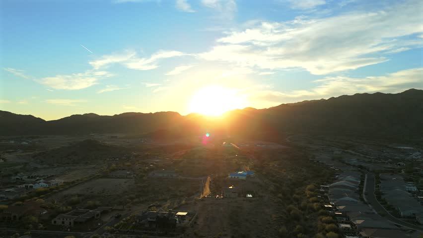 Phoenix Arizona Sunset on Mountains