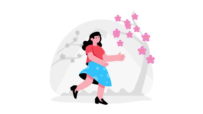 Cherry Blossom Season Animation MP4 File	