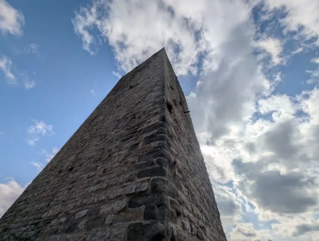Rocca Longobarda di Pietralunga, a majestic pentagonal tower overlooking the medieval village and the Carpinella valley