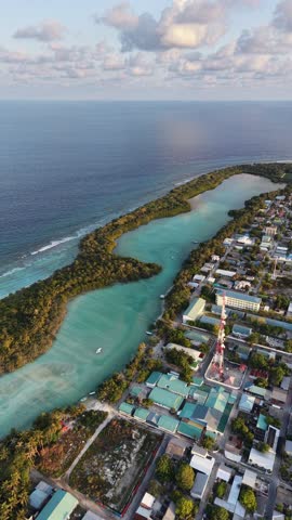Maldives ariel shots from above