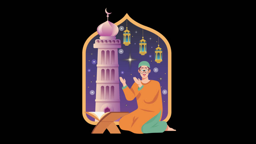 Ramadan Cultural Elements Illustrations Animation Transparency