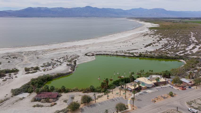 Views of the failed north shore development at Salton Sea highlight the impact of environmental pollution on this California area.