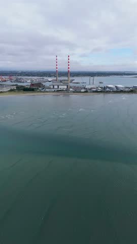Poolbeg power station in Dublin Ireland