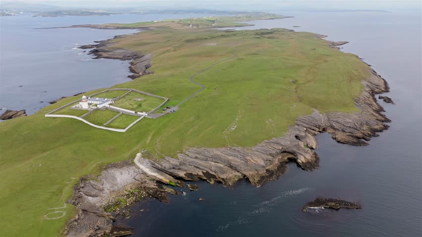 Aerial view of Saint johns Point in County Donegal, Ireland