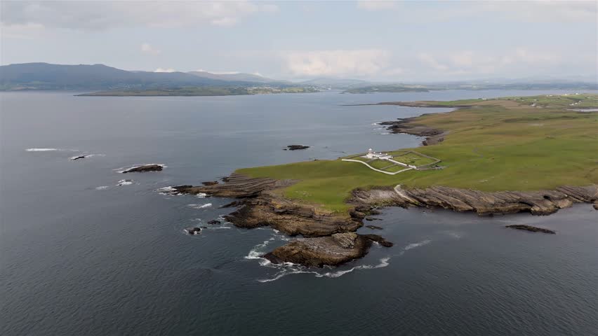 Aerial view of Saint johns Point in County Donegal, Ireland
