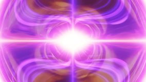 Abstract pink and lavender energy portal with bright glowing core, symmetrical circular vortex and horizontal light beam crossing the center, soft plasma distortion with radiant neon bloom, futuristic sci fi tunnel effect with mirrored optical depth, luminous digital background with vivid pastel power waves - Powered by Shutterstock - Get 15% off with code: PIKWIZARD15