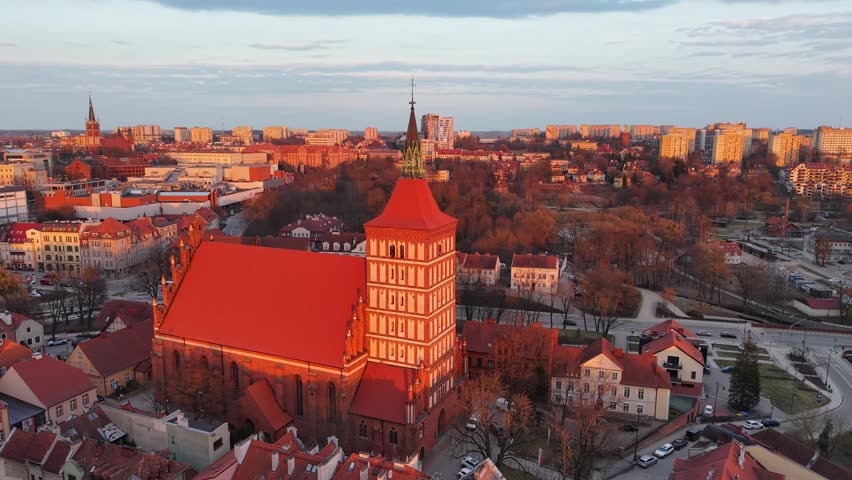 Old Town Square in Olsztyn, Poland