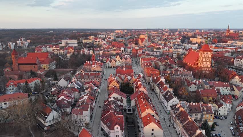 Old Town Square in Olsztyn, Poland
