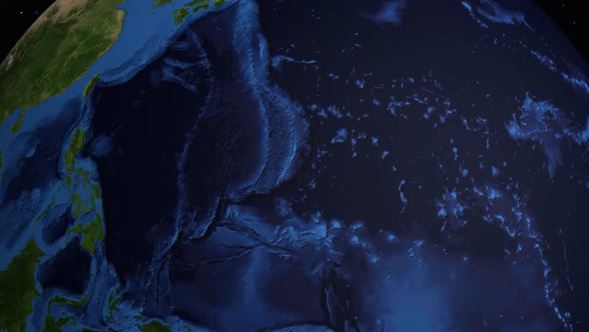 A commercial airplane flies across a 3D globe from London to Santorini with labels