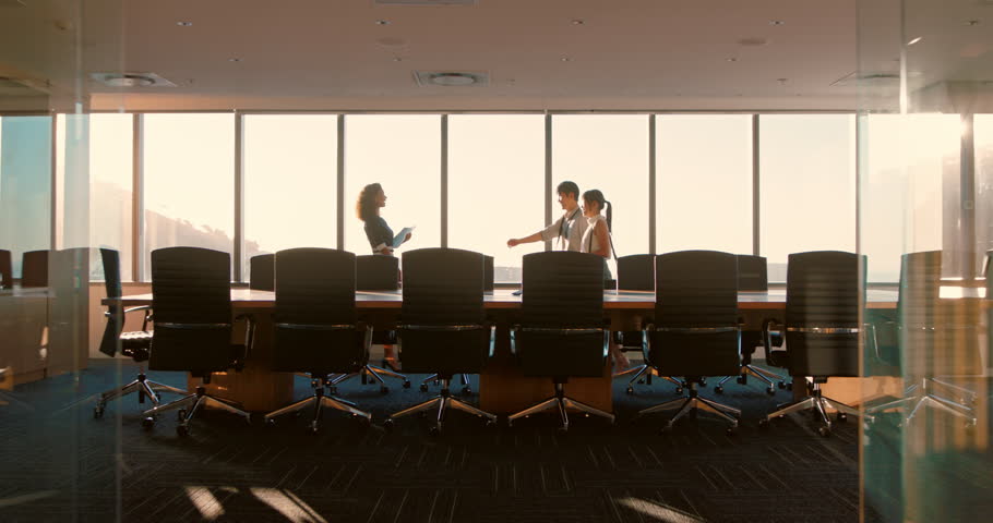 Business, sunshine or people in office with handshake, greeting or meeting for b2b deal. Networking, flare or employees in workplace with introduction, agreement or opportunity for partnership.