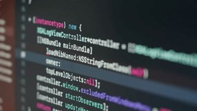 Close-up of UX  coding on screen, HTML5 script in editor, macro view of website development, programming, and software developer workflow. - Powered by Shutterstock - Get 15% off with code: PIKWIZARD15