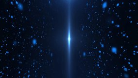 Bright blue light beam at center with particles moving through space, creating a futuristic warp tunnel effect with depth and dynamic motion. - Powered by Shutterstock - Get 15% off with code: PIKWIZARD15