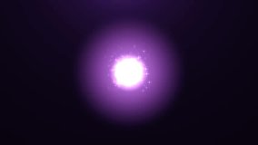 Bright purple glowing light core with sparkling particles radiating outward, creating a magical abstract energy burst with soft halo and depth. - Powered by Shutterstock - Get 15% off with code: PIKWIZARD15