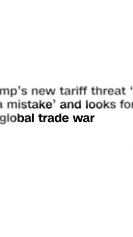 Vertical fast-paced montage of various news articles and digital headlines focusing on international trade wars, tariffs, and economic uncertainty