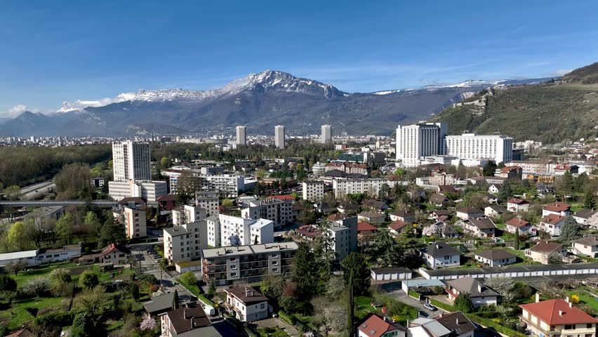 Grenoble Skyline Viewed from Meylan, France