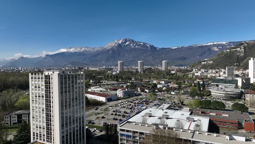 Grenoble Metropolitan Area Viewed from Meylan