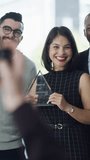 Happy, team and picture of businesswoman with award, memory and celebration for milestone in office. Achievement, recognition and people with smile for trophy, image and photography with colleagues - Powered by Shutterstock - Get 15% off with code: PIKWIZARD15