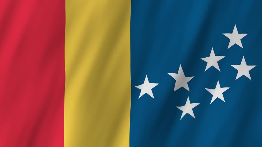 Durham North Carolina City Flag Waving 4K Realistic Bull City National Symbol