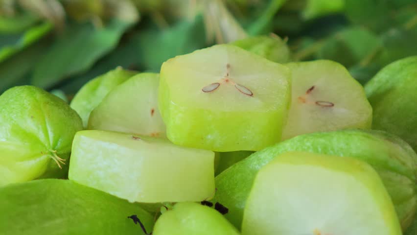 Starfruit has a sour taste.