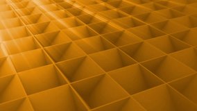 Yellow Orange  Elegant Abstract Dynamic Background. Creative Cube Geometric Background , Wave Animation , Yellow Coloured, Simplify Minimal,  Resolution Metallic Electronic Cube Circuit Board, 3d Rendering. - Powered by Shutterstock - Get 15% off with code: PIKWIZARD15