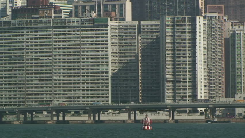 View of highway on Hong Kong island