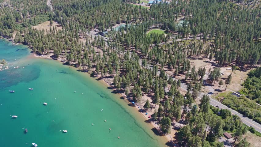 Lake Tahoe on both the Nevada and California sides. 