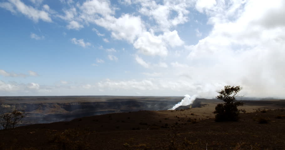 Volcano Steaming In Volcano National Park, Hawaii County, Hawaii