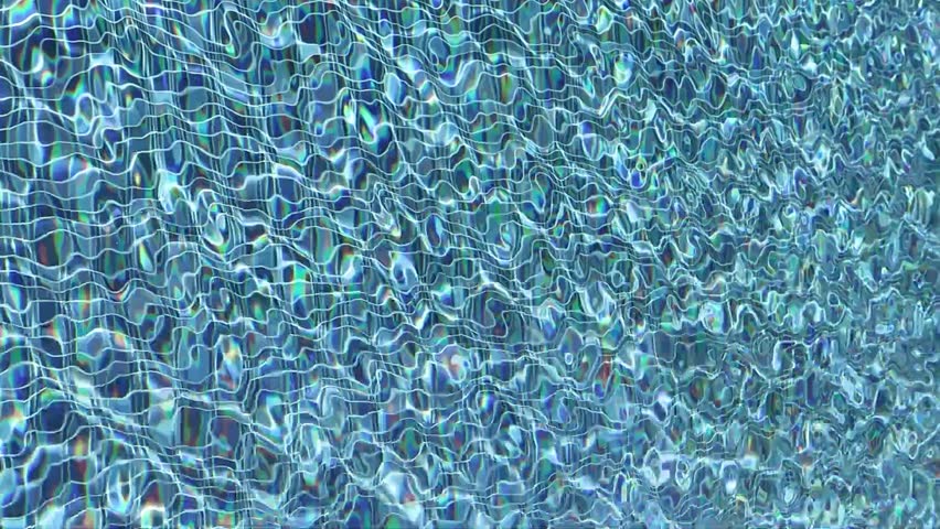 Swimming pool with blue crystal clear water surface and ripple wave background