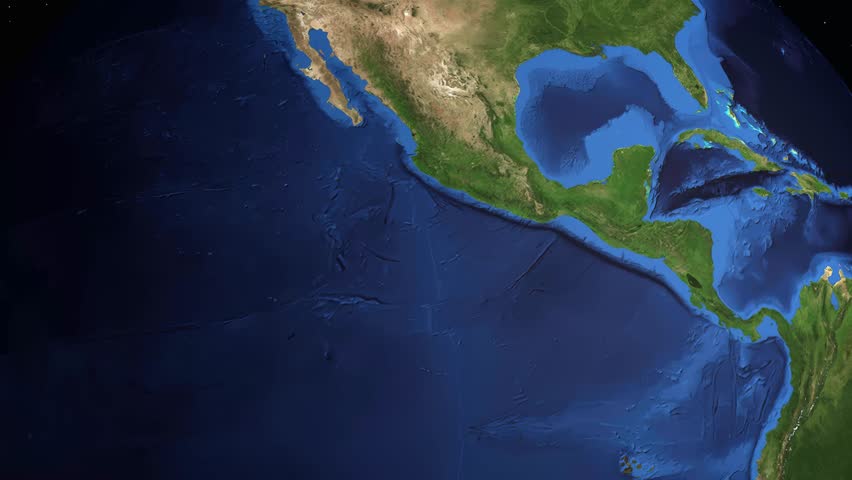 A commercial airplane flies across a 3D globe from London to Dubai with location markers