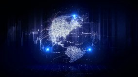Futuristic global financial data visualization, world map and digital globe with candlestick chart, stock trading analytics, forex market dashboard, fintech infographic, big data interface - Powered by Shutterstock - Get 15% off with code: PIKWIZARD15