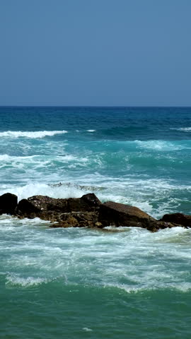 stones on the seashore. selective focus. sea.