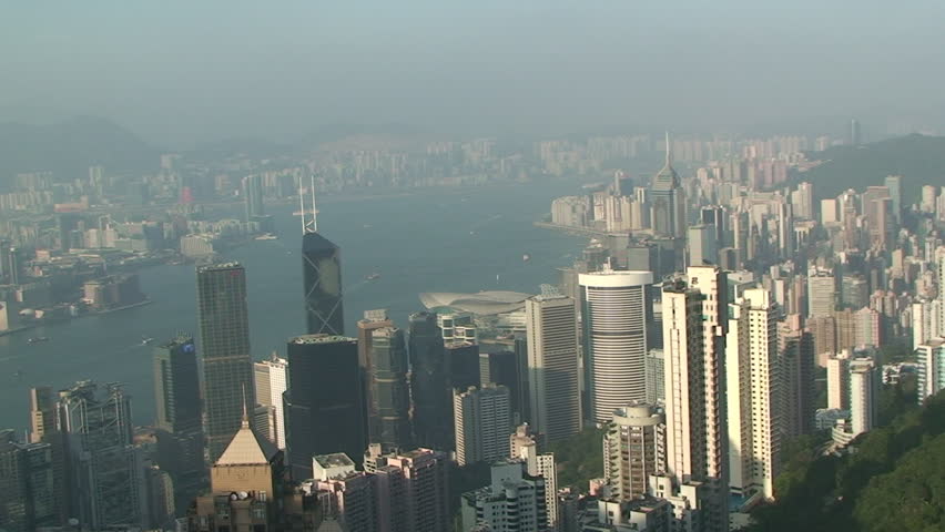 View of Hong Kong skyline