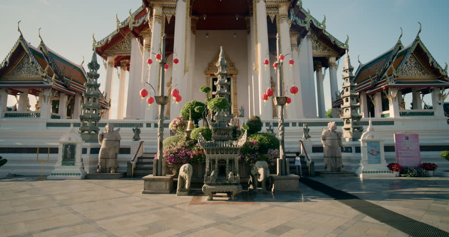 Wat Suthat Thepwararam is a first-class royal temple of the Ratchaworamahawihan type, one of only a few in  Bangkok Thailand