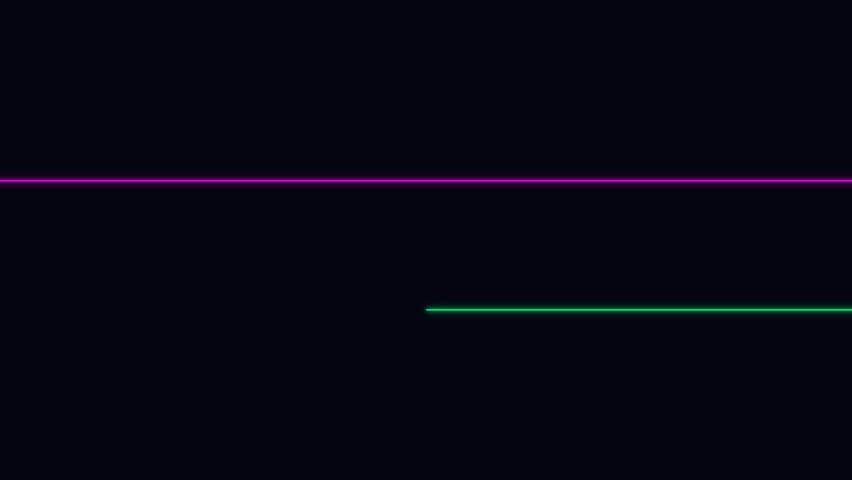 Neon Light Lines Animation on Dark Tech Grid Background