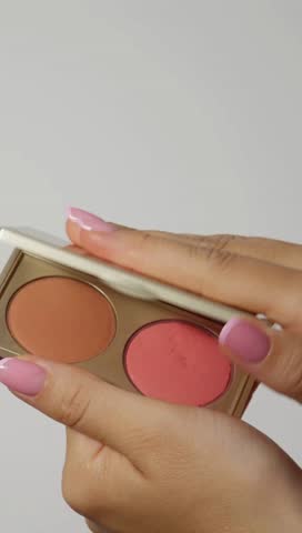 Close Up Makeup Palette Beauty Cosmetics Eyeshadow Colors Texture Professional Makeup Kit Skincare Glamour Product Detail Fashion Styling Cosmetic Collection 4K Video