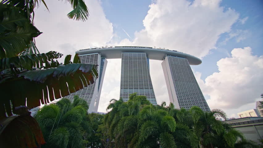 Singapore urban cityscape with Marina Bay Sands presenting modern architecture waterfront views and major tourist landmarks in Asia