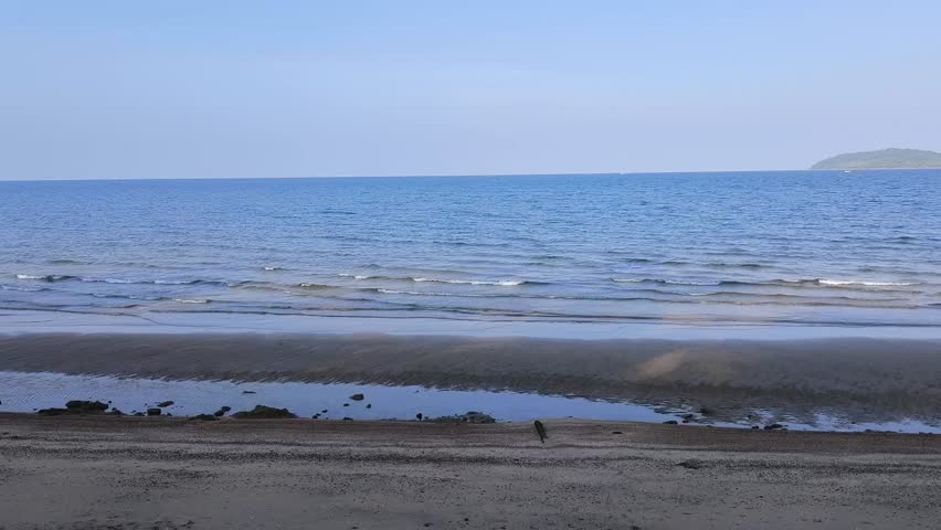 Tropical Beach Landscape. Summer holiday. Travel, nature, and relaxation concepts