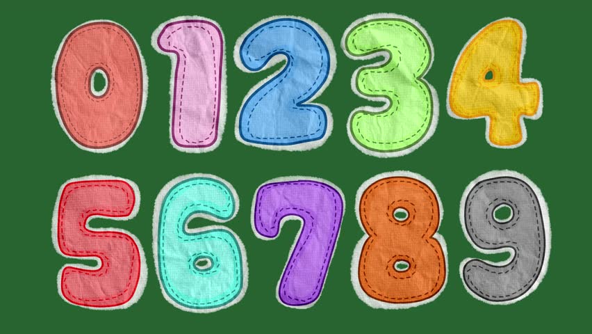 Hand Drawn Doodle Numbers 1 to 10 2D Animation Green Screen Asset | Counting Numbers Motion Overlay | Fun Hand-Drawn Counting Animation for Education Videos